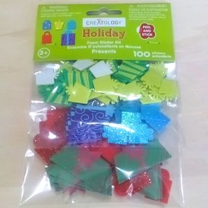 3/$15 Holiday Foam Present Sticker Kit